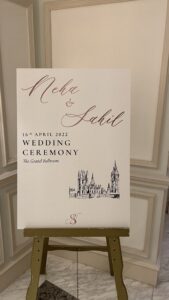 WELCOME SIGN LONDON UK SAI MANDAP 2