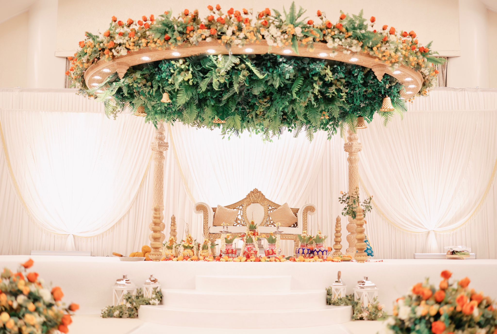 Floating at the decoruim mandap - Sai mandaps