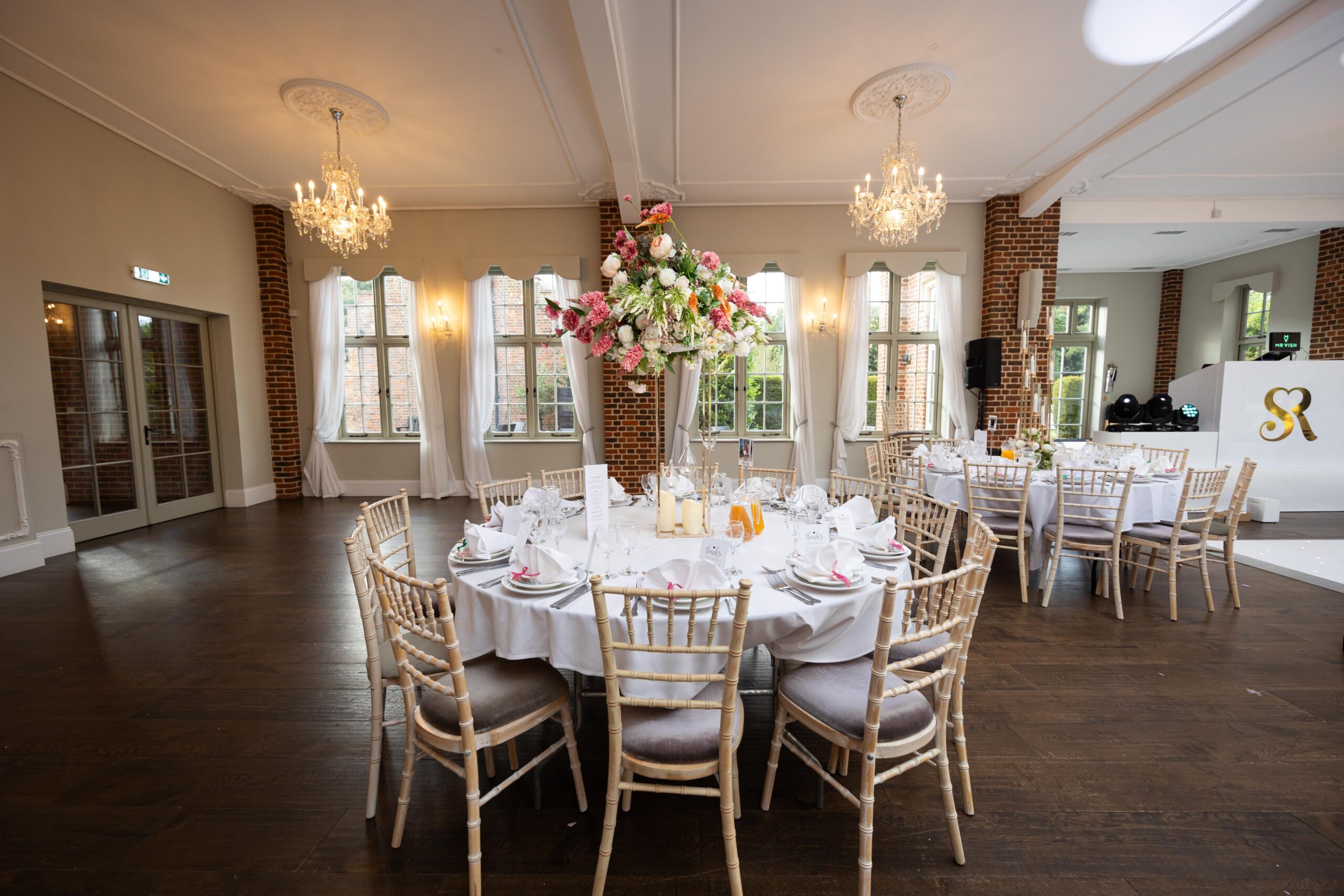 Reception Decor at offley place