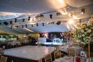 Reception at Warbrook house
