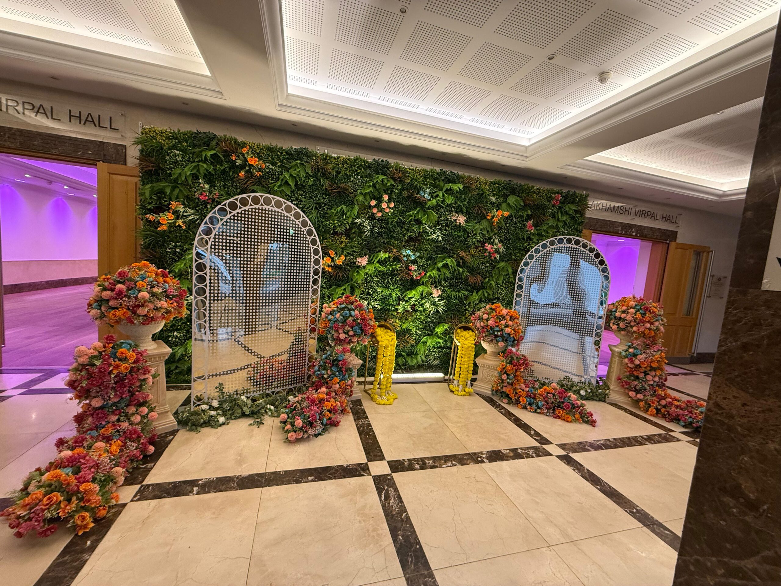 Oshwal centre Foyer decor Sai_Mandap