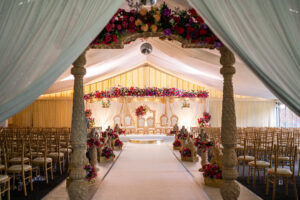 Mandap at warbrook house Floating Sai mandaps