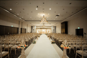 Megha floating mandap at Hilton syon park - Sai Mandaps