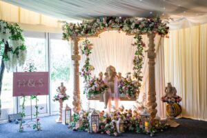 Warbrook house foyer decor Sai_Mandap