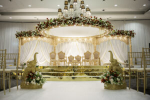 Krupali floating mandap at Hilton syon park - Sai mandaps