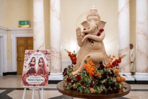 Botleys mansion foyer decor Sai mandaps