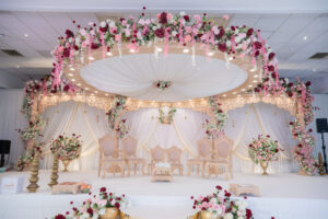 Floating Radhika mandap at Devere Beaumont estate - Sai mandaps