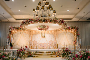 Krupali Floating mandap at Hilton syon park - Sai mandaps