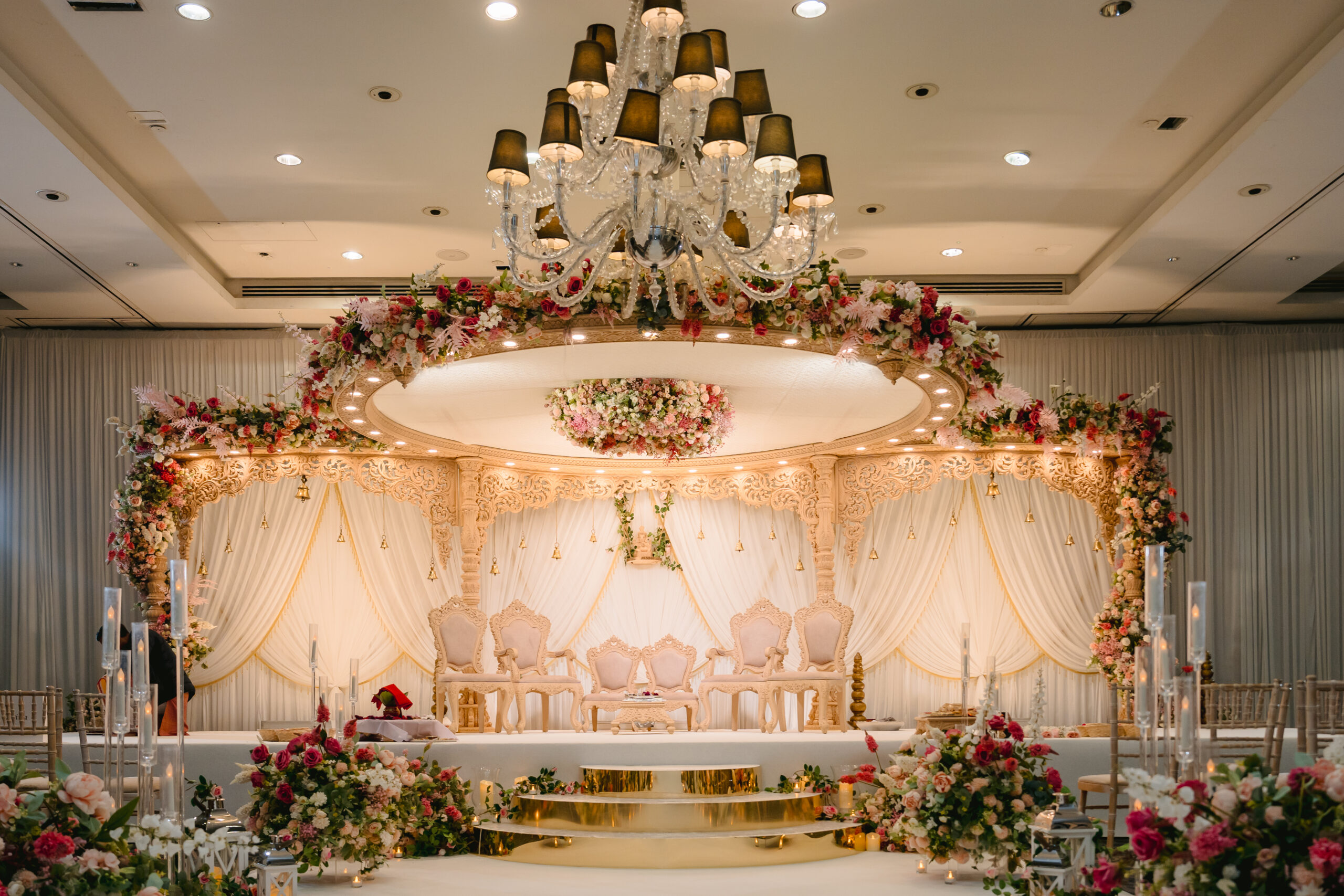 Krupali Floating mandap at Hilton syon park - Sai mandaps