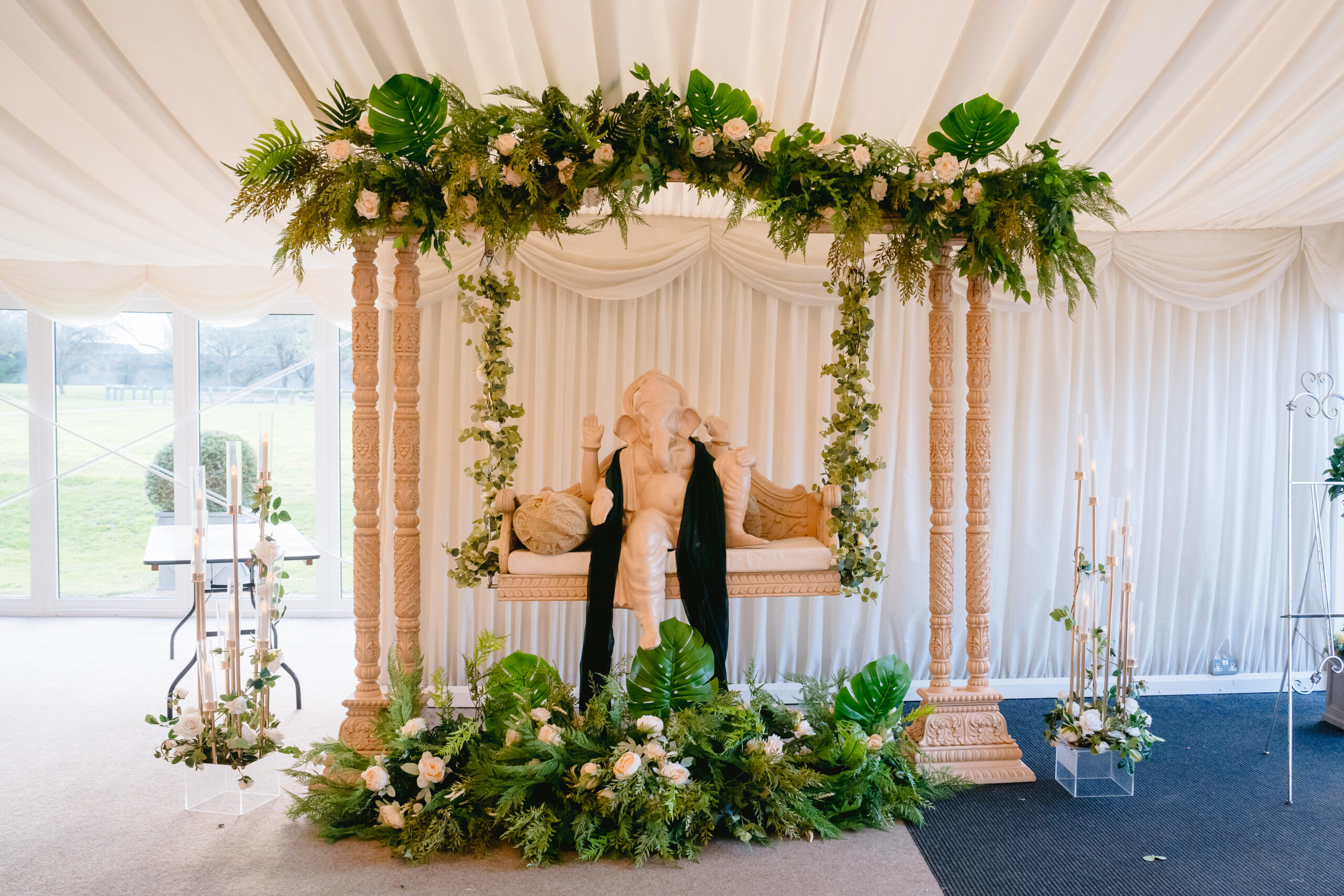 North mymms indoor foyer Sai mandaps