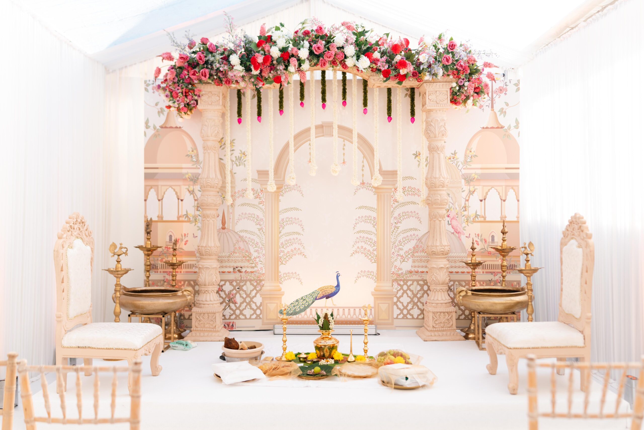 Engagement decor at home address - Sai mandaps