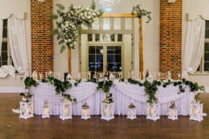 HT skirting and draping at Offley place - Sai Mandaps