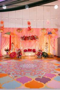 Mehndi decor at Kew community centre - Sai_Mandaps