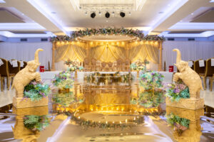 6 Pillar Radhika mandap floating at Willesden temple