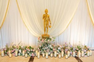 Foyer decor at Oshwal centre