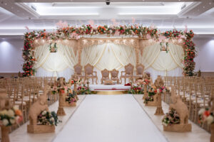 6 Pillar Krupali floating mandap at Oshwal centre