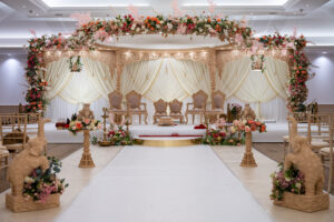 6 Pillar Krupali mandap floating at Oshwal centre